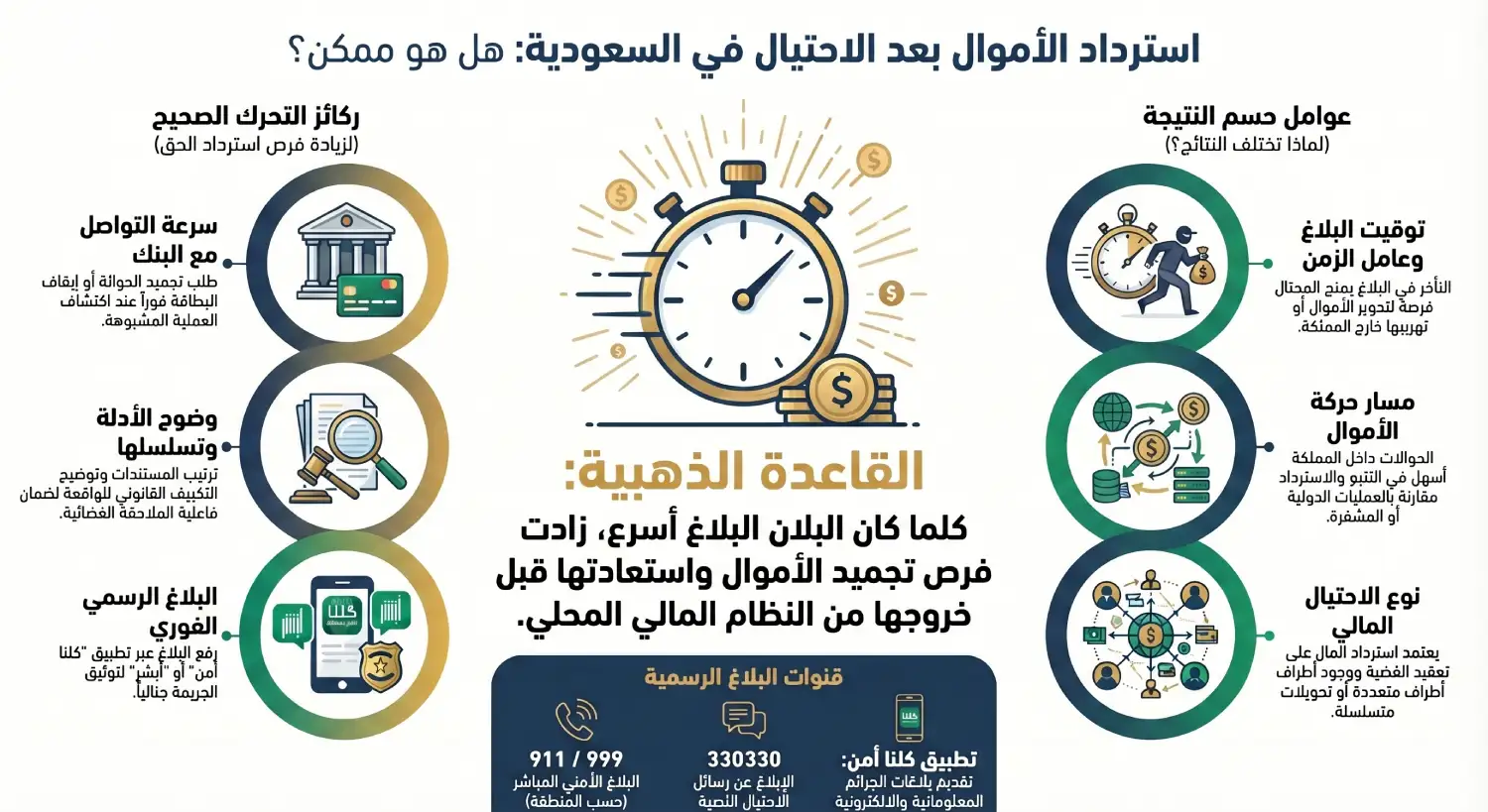 استرداد الأموال بعد الاحتيال بالسعودية