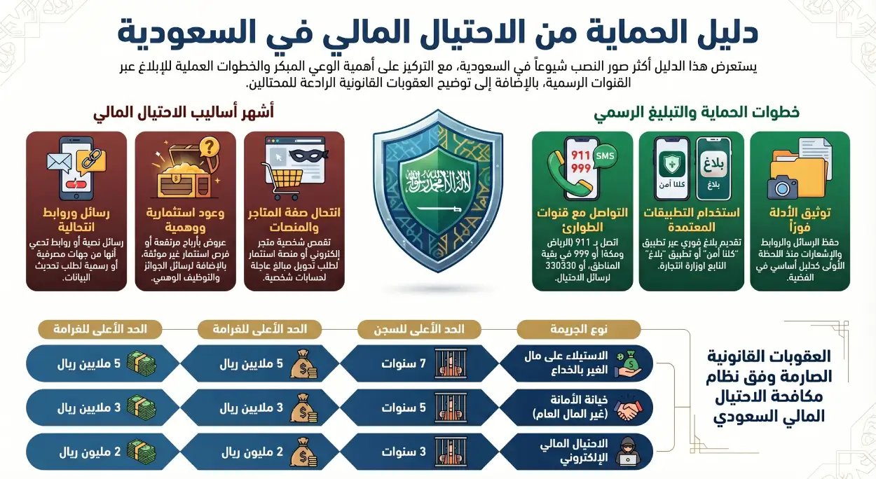 دليل الحماية من الاحتيال المالي في السعودية