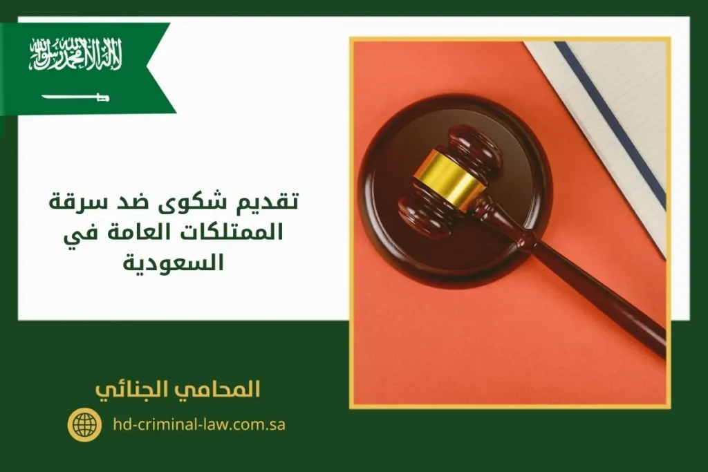 تقديم شكوى ضد سرقة الممتلكات العامة في السعودية