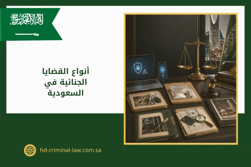 أنواع القضايا الجنائية في السعودية