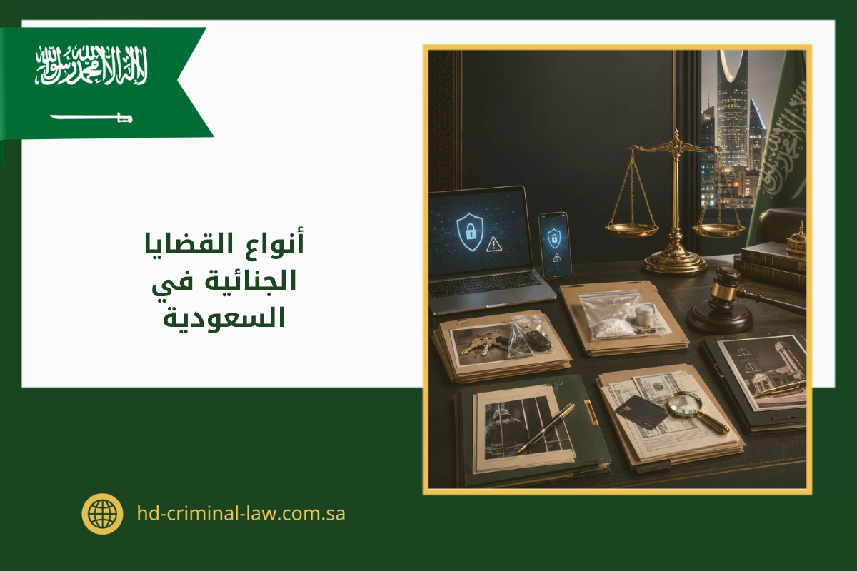 أنواع القضايا الجنائية في السعودية