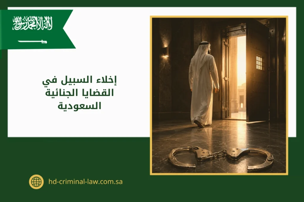إخلاء السبيل في القضايا الجنائية السعودية