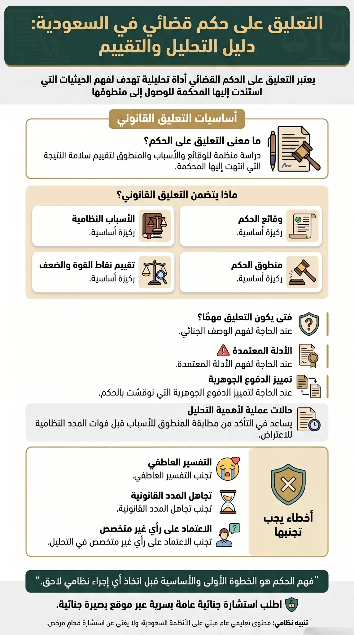 تعليق على حكم قضائي في السعودية